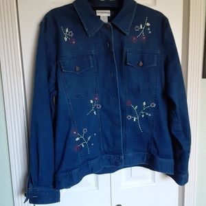 ALFRED DUNNER Embroidered jean jacket 16